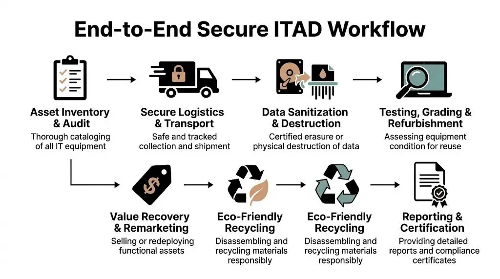 Secure e-recycle: IT Asset Data & Value Recovery